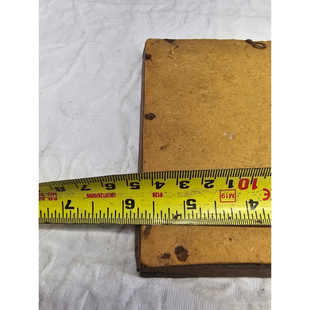 18th century salvaged Delft manganese tile depicting buildings and trees 6x6 - Picture 5 of 7